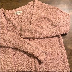 Tan/Light Pink Listicle Cardigan